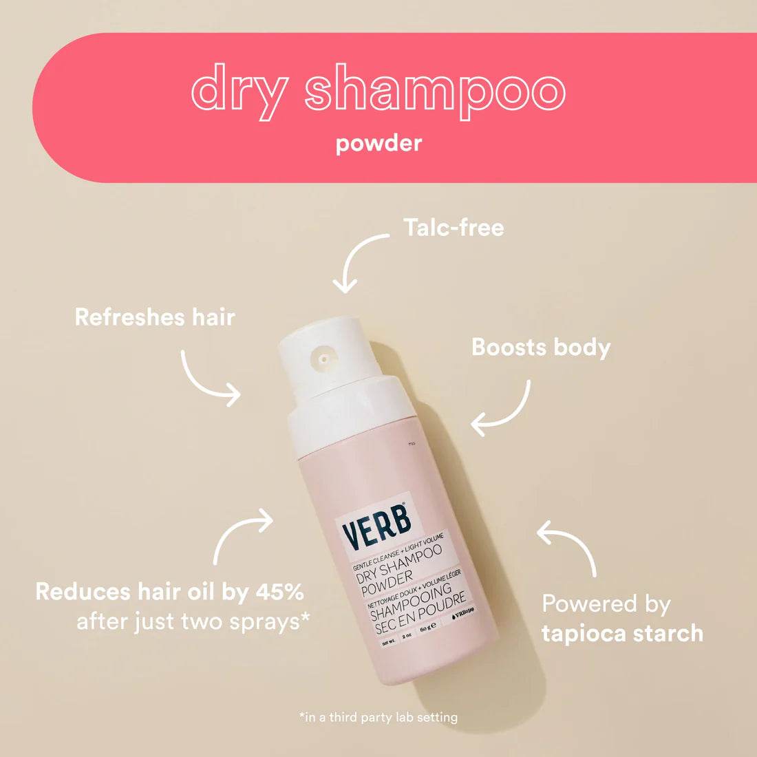 Verb. shampoing sec en poudre 60 g - Oli & Eve | Boutique capillaire végane et sans cruauté