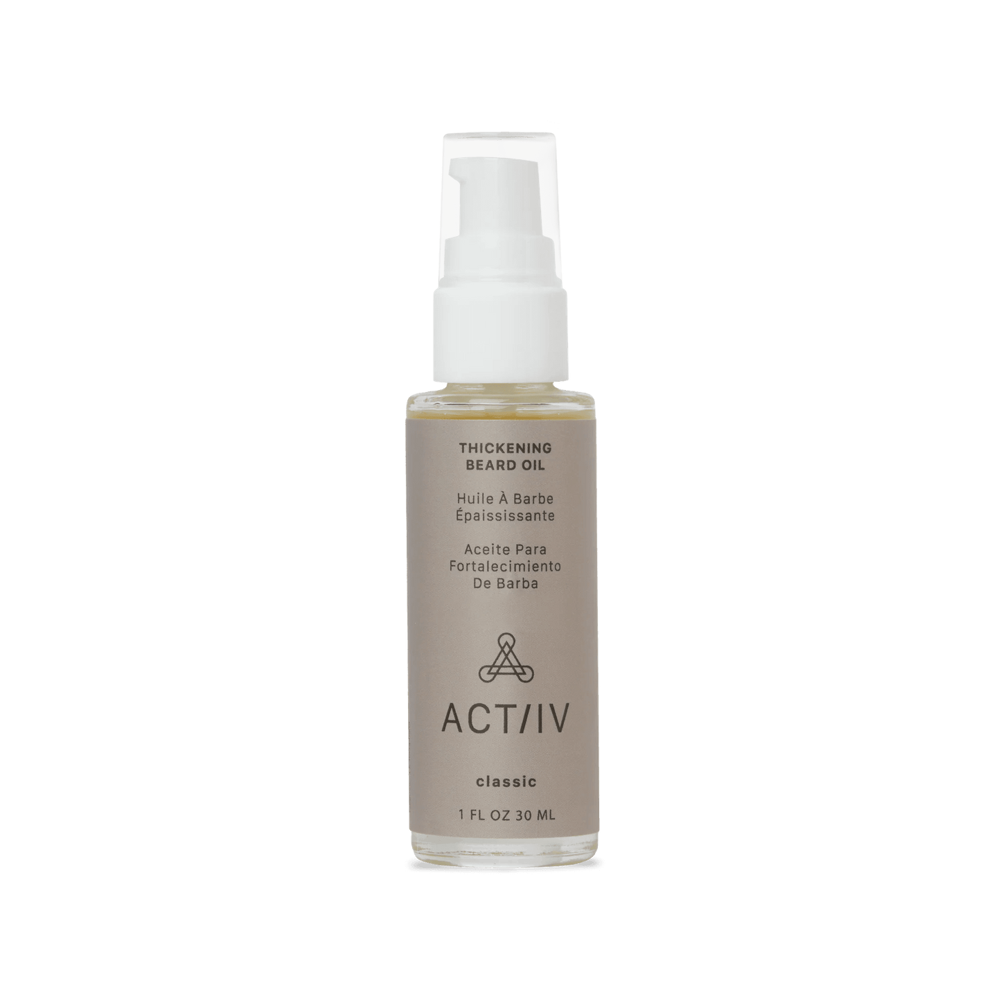 ACTIIV. huile à barbe épaississante classique 30 ml - Oli & Eve | Boutique capillaire végane et sans cruauté