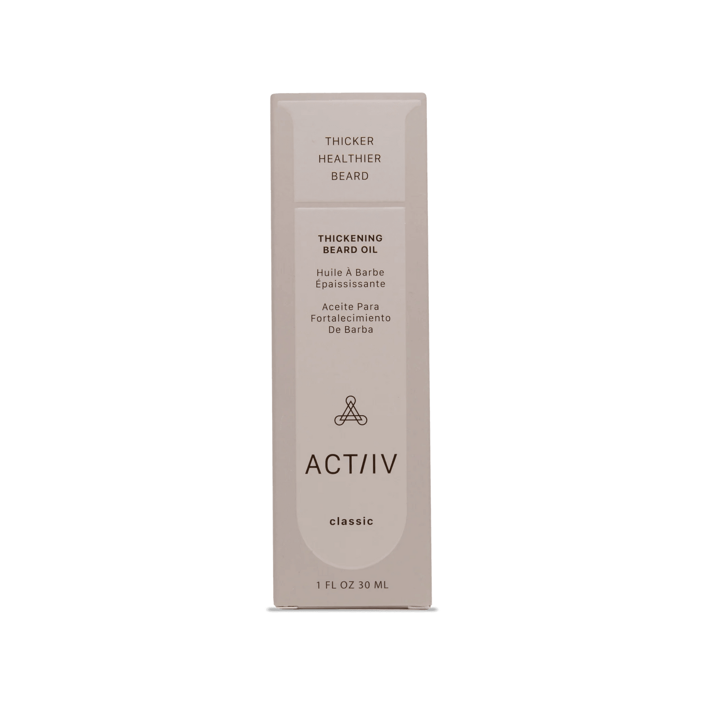ACTIIV. huile à barbe épaississante classique 30 ml - Oli & Eve | Boutique capillaire végane et sans cruauté