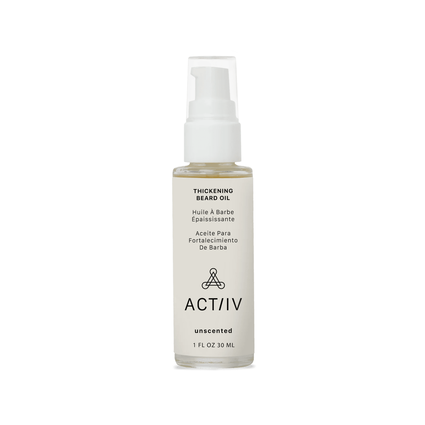 ACTIIV. huile à barbe épaississante sans odeur 30 ml - Oli & Eve | Boutique capillaire végane et sans cruauté