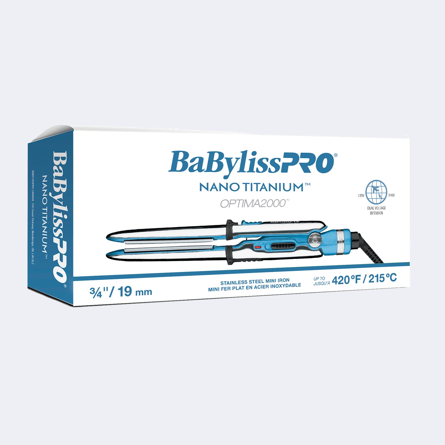 Babyliss Pro. fer plat nano-titanium Optima3000™ 3/4 "