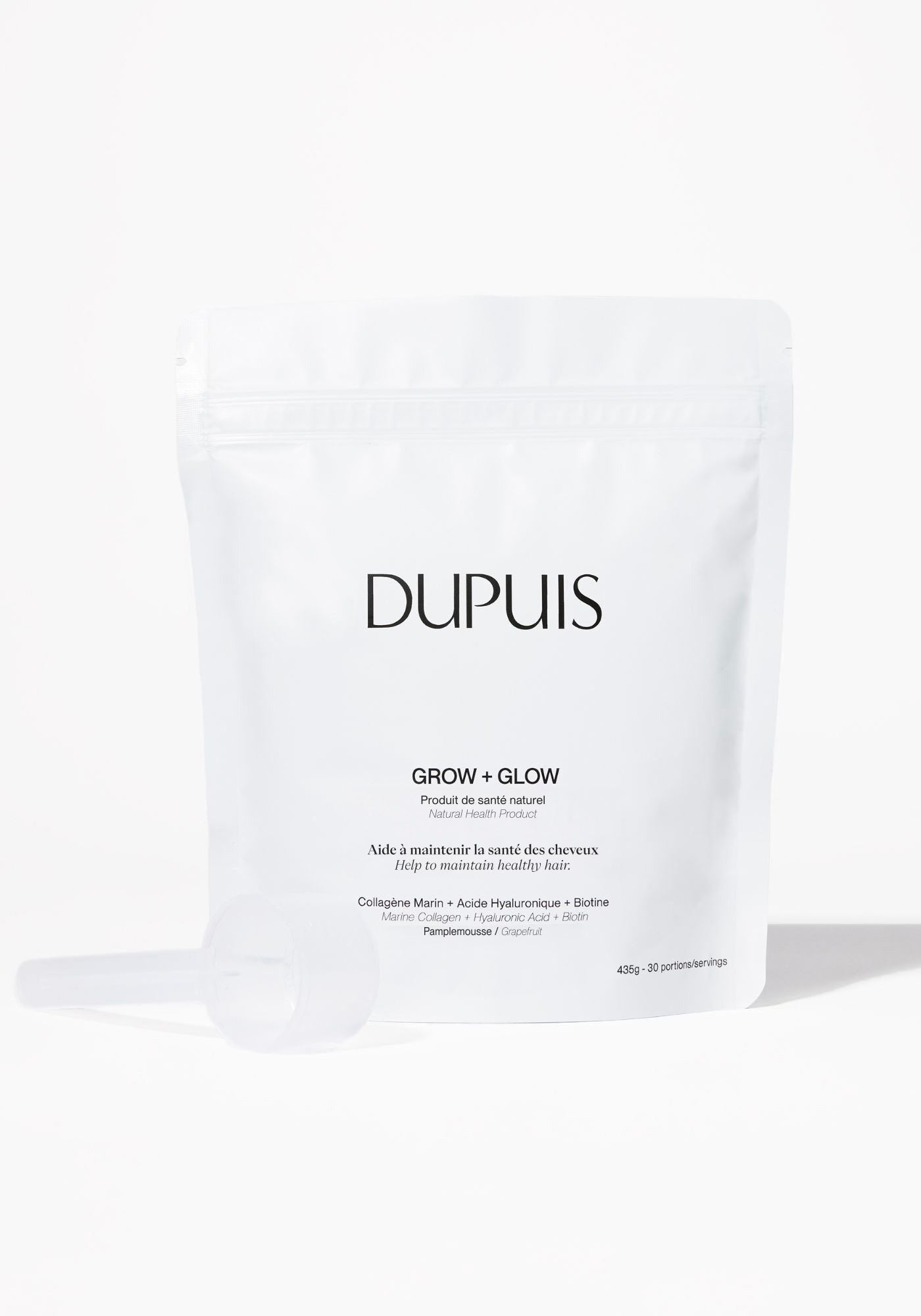 DUPUIS. grow & glow Le supplément capillaire force & éclat