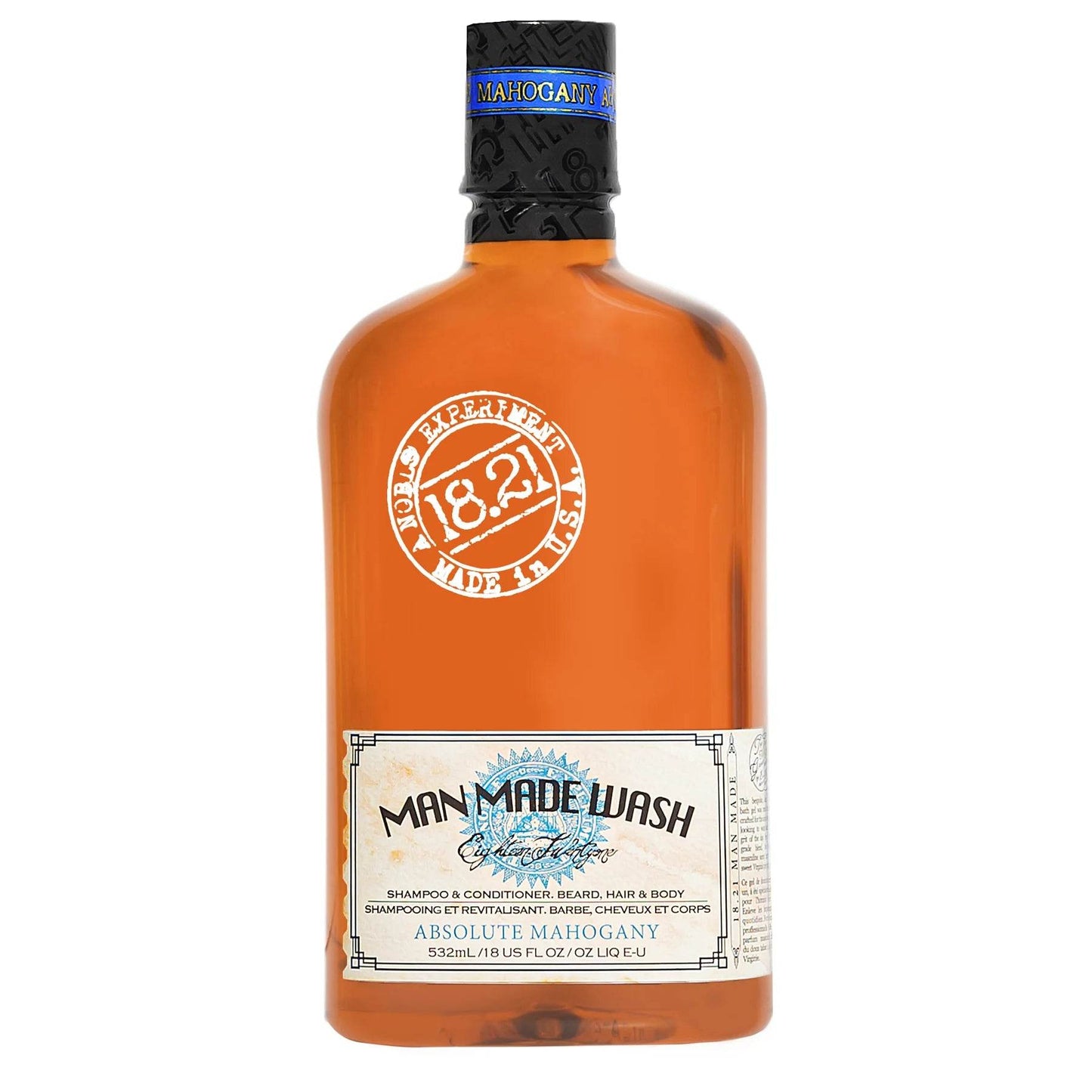 18.21 Man made. shampoing et revitalisant cheveux barbe et corps - Oli & Eve | Boutique capillaire végane et sans cruauté