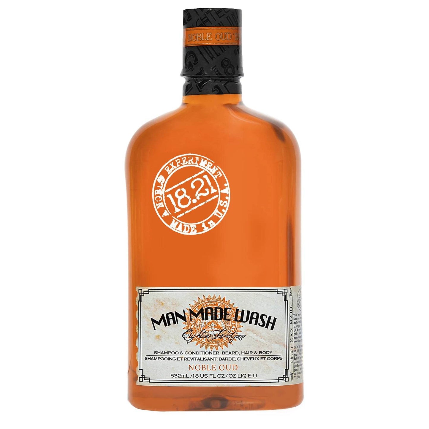 18.21 Man made. shampoing et revitalisant cheveux barbe et corps - Oli & Eve | Boutique capillaire végane et sans cruauté