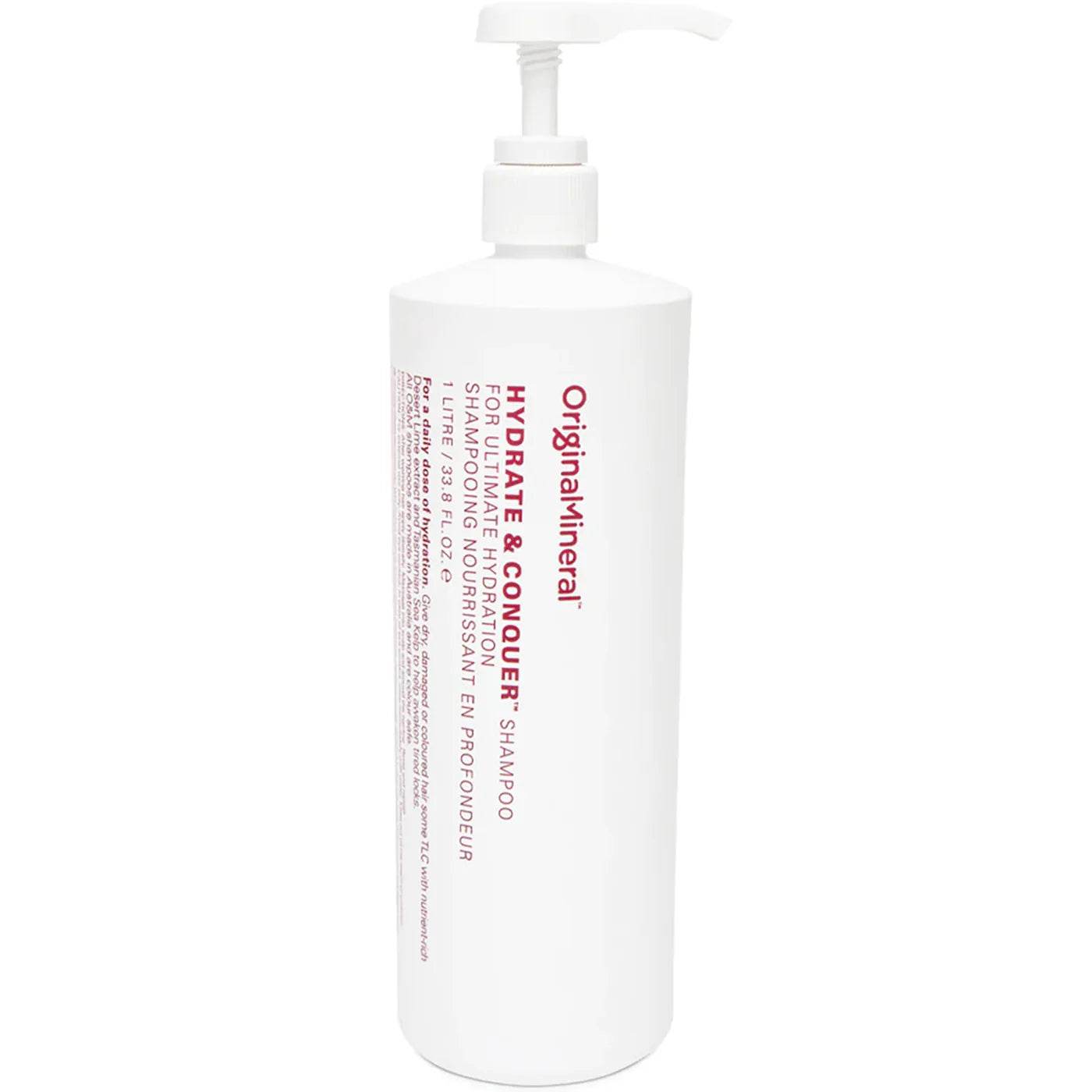 O&M Original & Mineral. shampoing hydratant cheveux secs Hydrate & Conquer - Oli & Eve | Boutique capillaire végane et sans cruauté