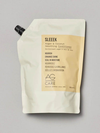 AG care. revitalisant hydratant lissant à l'argan et noix de coco Sleeek - Oli & Eve | Boutique capillaire végane et sans cruauté 