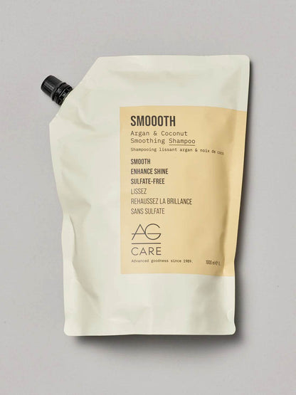 AG care. shampoing lissant à l'argan et noix de coco Smooth - Oli & Eve | Boutique capillaire végane et sans cruauté 
