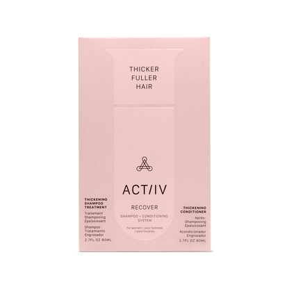 ACTIIV. duo shampoing et revitalisant format voyage Recover 2 x 60 ml - Oli & Eve | Boutique capillaire végane et sans cruauté 