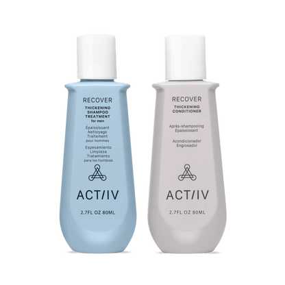 ACTIIV. duo shampoing et revitalisant format voyage Recover 2 x 60 ml - Oli & Eve | Boutique capillaire végane et sans cruauté 