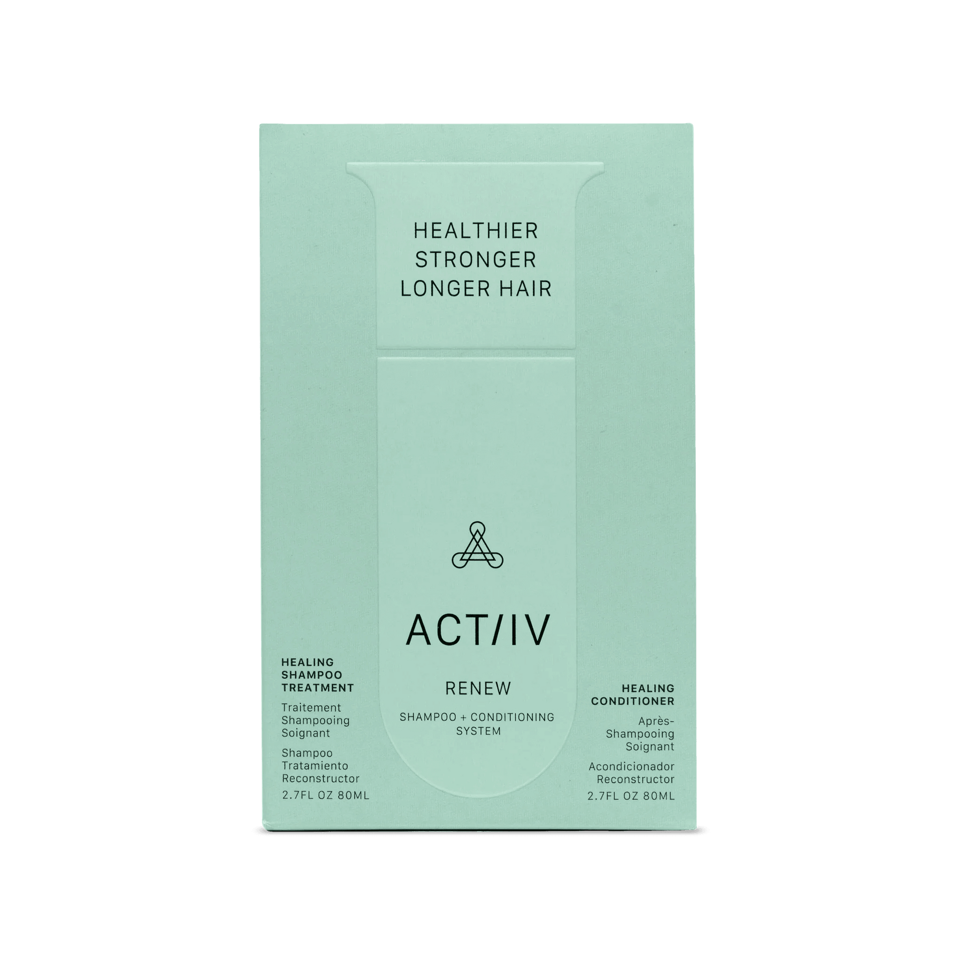 ACTIIV. duo shampoing et revitalisant format voyage Renew 2x 60 ml - Oli & Eve | Boutique capillaire végane et sans cruauté 