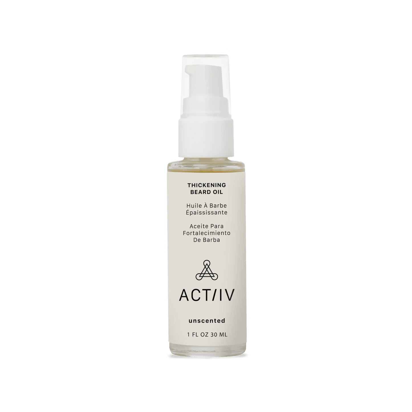 ACTIIV. huile à barbe épaississante sans odeur 30 ml - Oli & Eve | Boutique capillaire végane et sans cruauté 