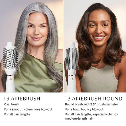 T3. brosse-séchoir Airebrush 2.5 po (rond) - Oli & Eve | Boutique capillaire végane et sans cruauté 