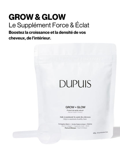 DUPUIS. grow & glow Le supplément capillaire force & éclat
