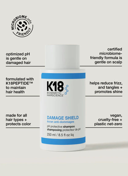 K18. shampoing protecteur de pH Damage shield