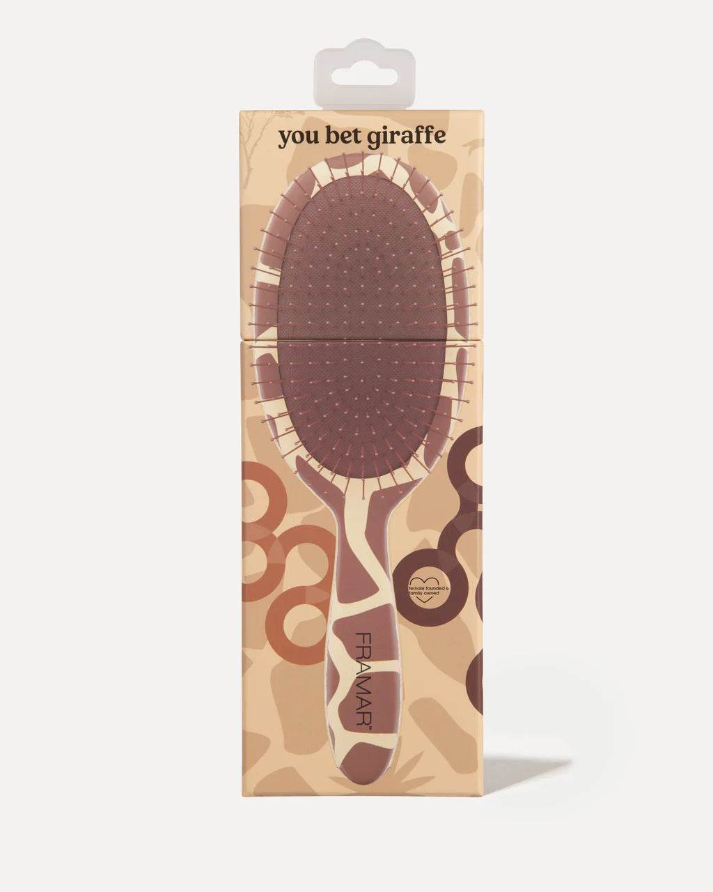 Framar. brosse démêlante - You bet Giraffe - Oli & Eve | Boutique capillaire végane et sans cruauté 