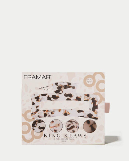 Framar. grosse pince King Klaws - acetate - Oli & Eve | Boutique capillaire végane et sans cruauté 
