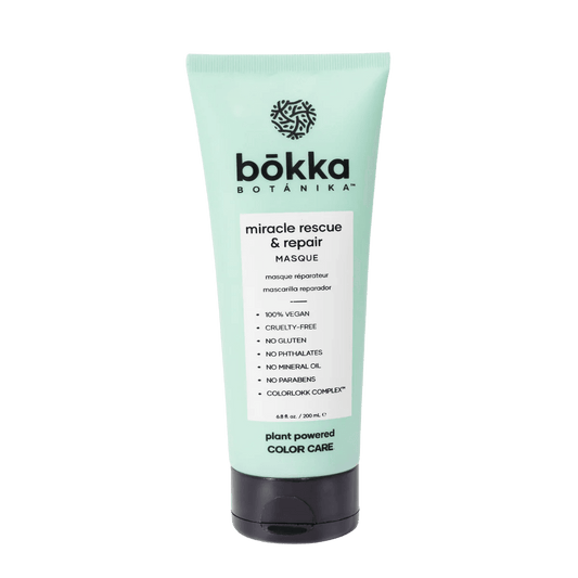 Bōkka Botanika. masque réparateur après-shampoing Miracle Rescue 237 ml - Oli & Eve | Boutique capillaire végane et sans cruauté 