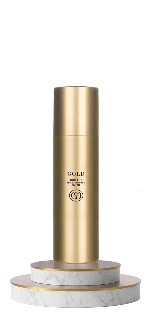 Gold Haircare. soulève-racines Root lift spray mousse 200 ml - Oli & Eve | Boutique capillaire végane et sans cruauté 