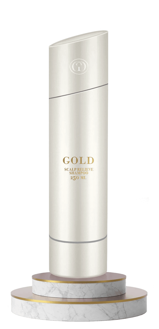Gold Haircare. shampoing apaisant cuir chevelu Scalp relieve 250 ml - Oli & Eve | Boutique capillaire végane et sans cruauté 