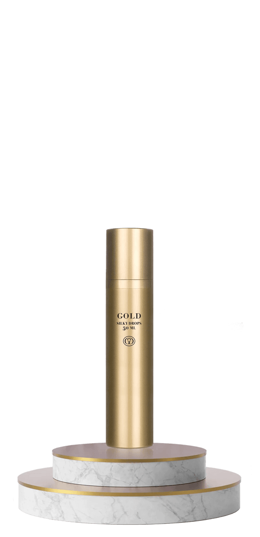 Gold Haircare. gouttes soyeuses Silky Drops 50 ml - Oli & Eve | Boutique capillaire végane et sans cruauté 
