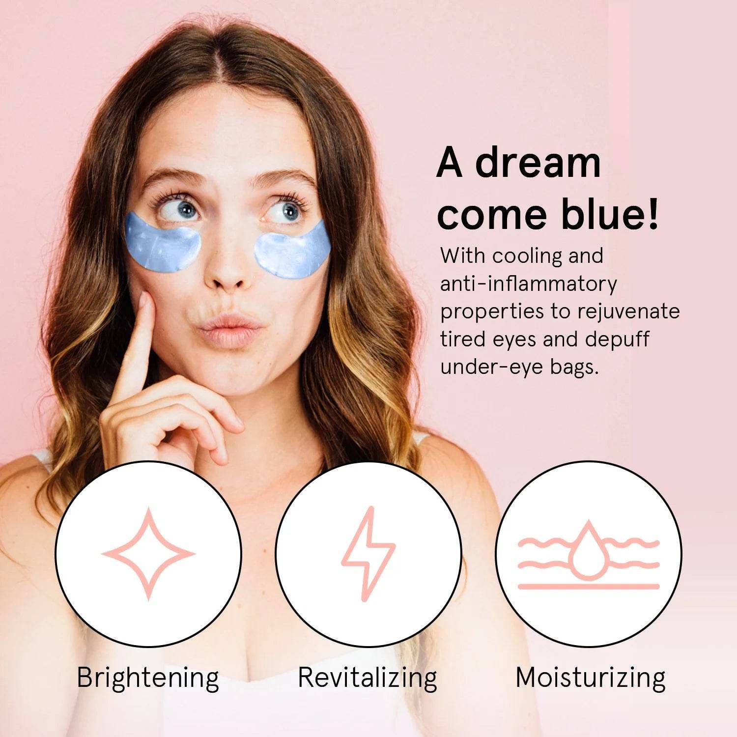 grace & stella. masques bleus illuminants pour les yeux - Oli & Eve | Boutique capillaire végane et sans cruauté 