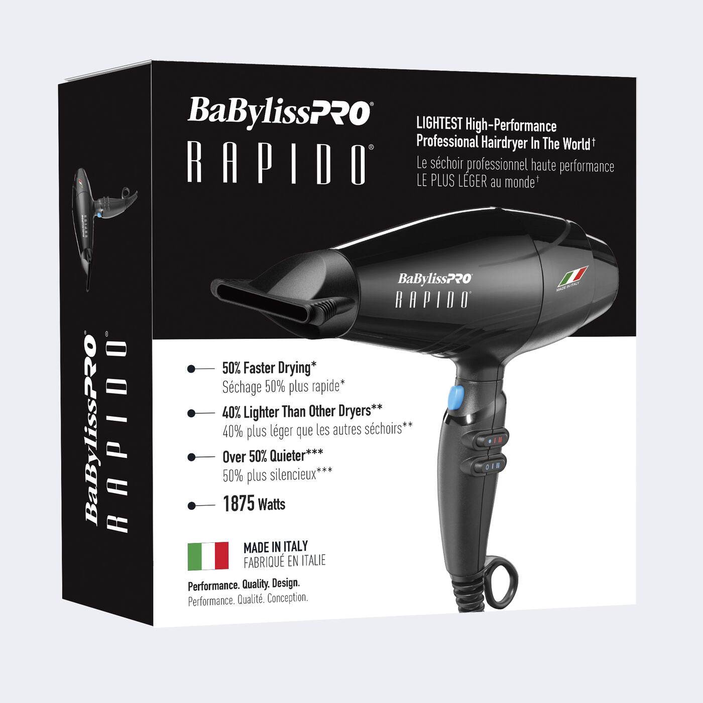 Babyliss Pro. séchoir haute performance Rapido - Oli & Eve | Boutique capillaire végane et sans cruauté 