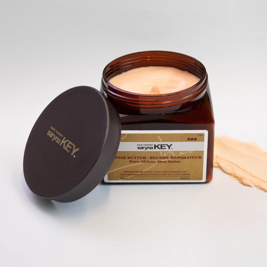 Saryna Key. masque réparateur après-shampoing au beurre de karité 500 ml - Oli & Eve | Boutique capillaire végane et sans cruauté 