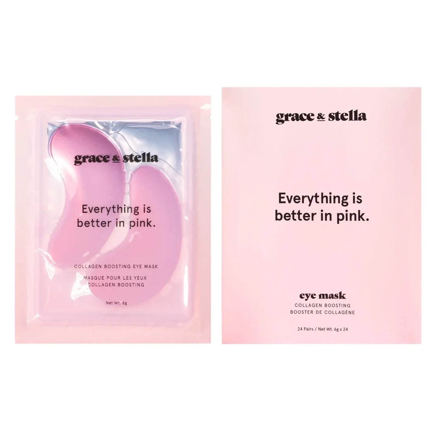 grace & stella. masques hydratant pour les yeux collagène boosting - Oli & Eve | Boutique capillaire végane et sans cruauté 