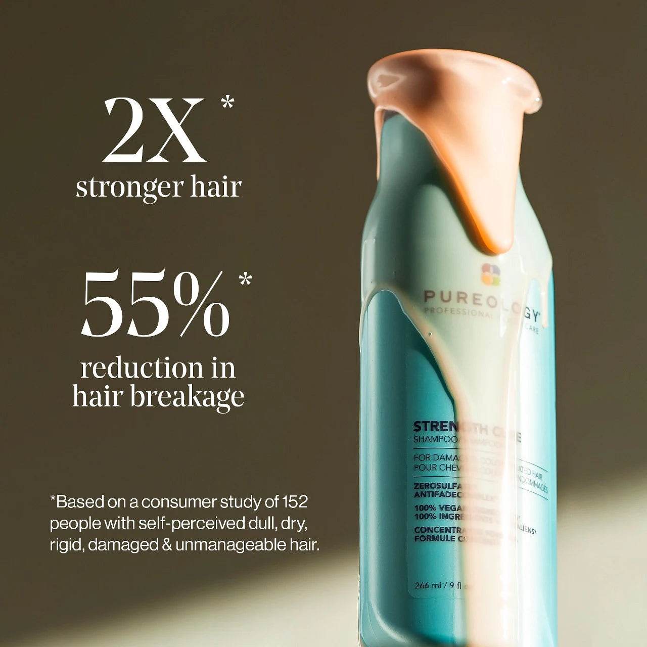Pureology. shampoing réparateur Strength cure - Oli & Eve | Boutique capillaire végane et sans cruauté 