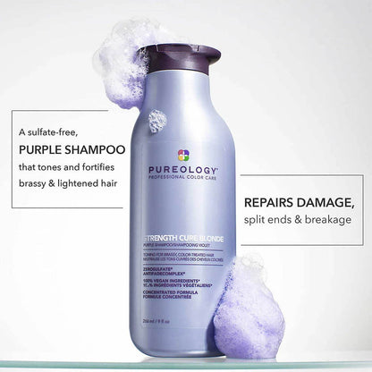 Pureology. shampoing violet Strength cure 266 ml - Oli & Eve | Boutique capillaire végane et sans cruauté 