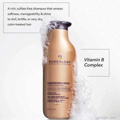 Pureology. shampoing Nanoworks gold - Oli & Eve | Boutique capillaire végane et sans cruauté 