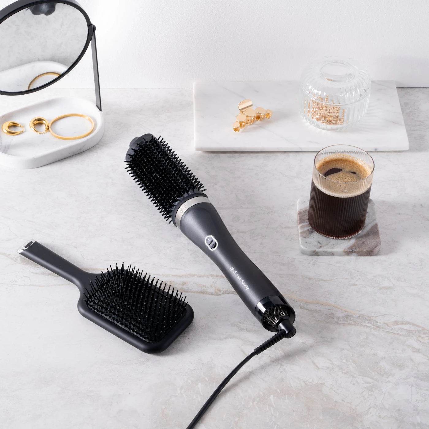 GHD hair. brosse séchoir professionnelle Duet Blowdry - Oli & Eve | Boutique capillaire végane et sans cruauté 