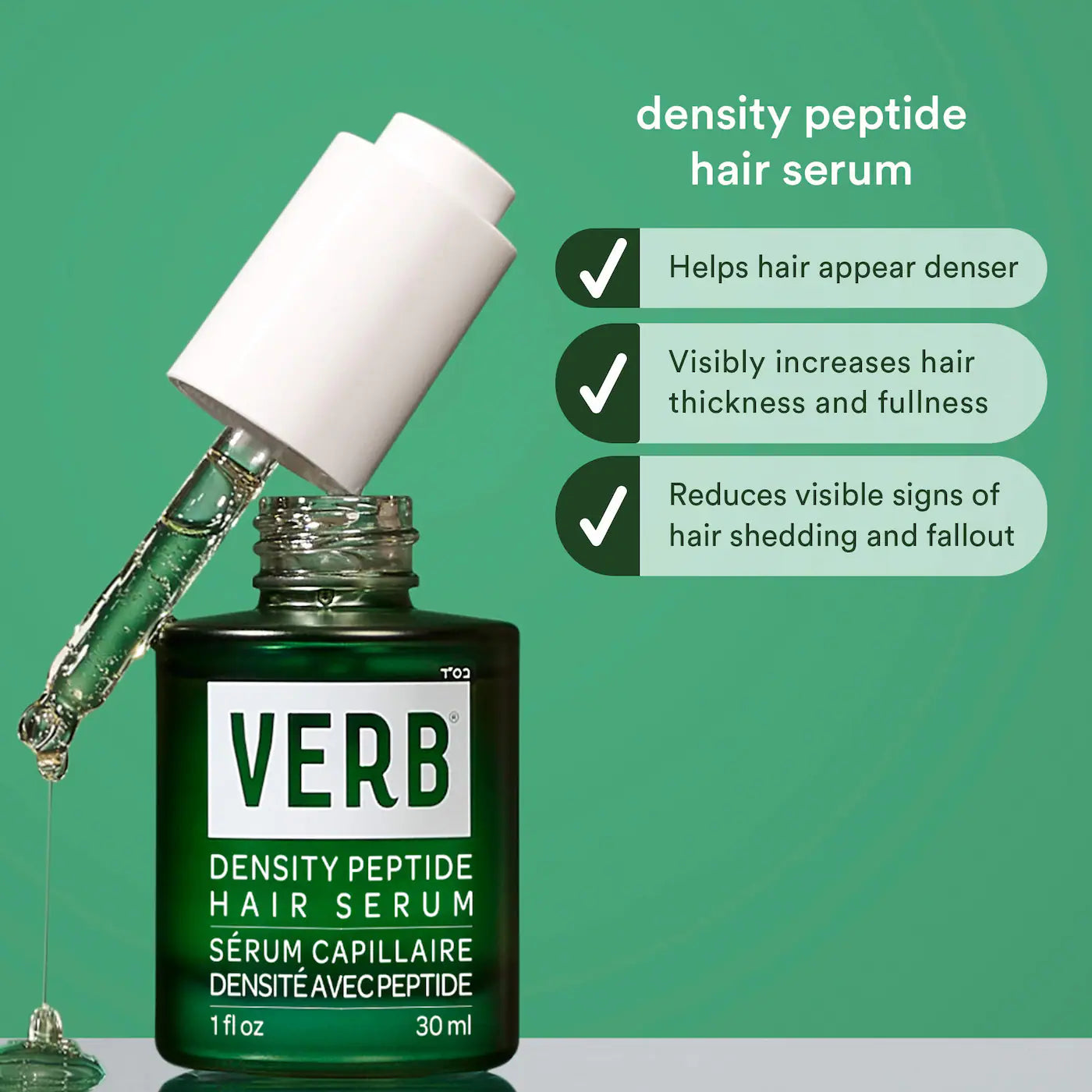 Verb. sérum capillaire densité avec peptide 30 ml